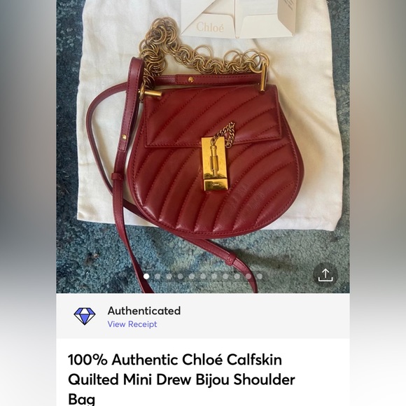 Chloé Lambskin Quilted Mini Drew Bijou Shoulder Bag - Picture 13 of 13